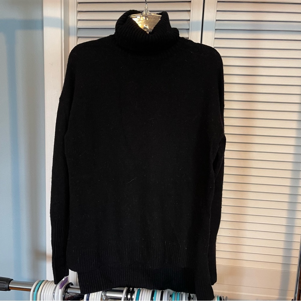 J. Crew black tunic turtleneck
